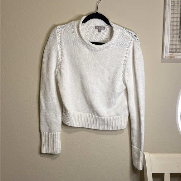 J. Crew Sweaters - J.Crew White Knit Sweater Size Small